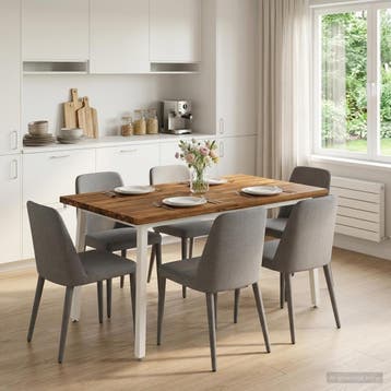 vidaXL 140 x 70 x 75 cm Massief Acacia Hout Natuurlijk en, Verzenden