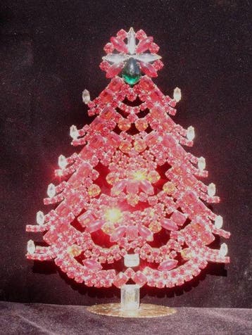 Beeldje - Messing, Verguld, Kristal, Swarovski