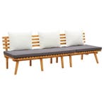 vidaXL Tuinslaapbank / zetel 200x65 cm massief acaciahout, Verzenden, Nieuw