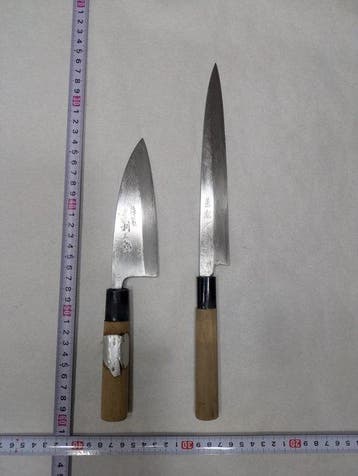 Keukenmes - Staal, Hout - Japan - Traditionele Japanse, Antiek en Kunst