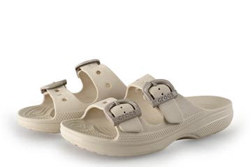 Crocs Sandalen in maat 41½ Beige, Kleding | Dames, Verzenden, Beige, Sandalen of Muiltjes, Zo goed als nieuw