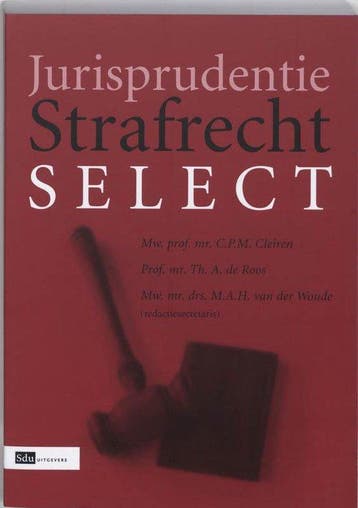 Jurisprudentie strafrecht select - Cleiren, Boeken, Verzenden, Nieuw