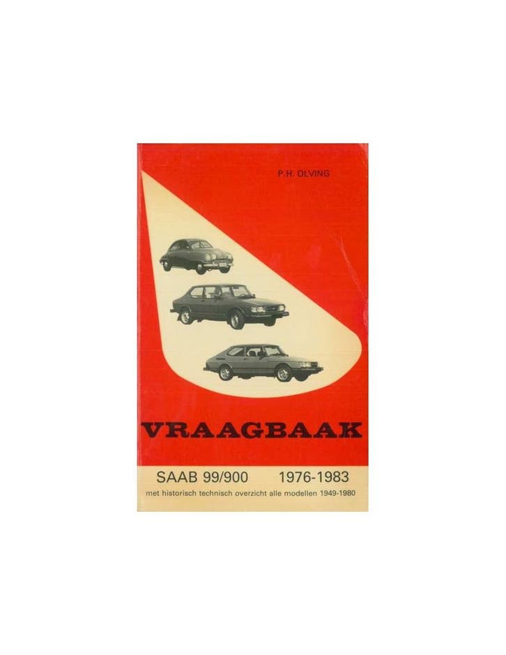 1976 - 1983 SAAB 99 900 BENZINE VRAAGBAAK NEDERLANDS, Autos : Divers, Modes d'emploi & Notices d'utilisation, Enlèvement ou Envoi