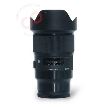 Sigma 20mm 1.4 DG HSM Art (Sony-E) nr. 1933, Ophalen of Verzenden, Gebruikt, Overige typen