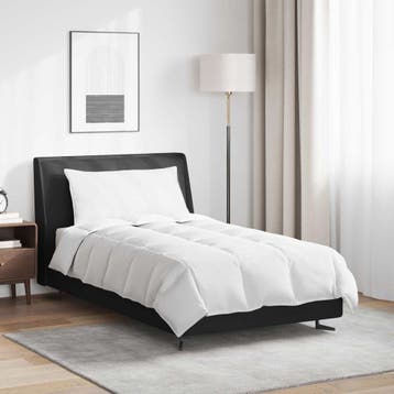 vidaXL Winter Duvet met kussen 2 st Wit Donsveer, Verzenden
