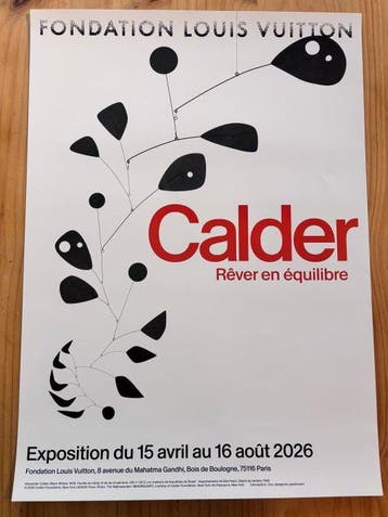 Alexander Calder - Cartel Alexander Calder / Fondatión Louis