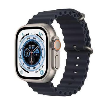 Apple Watch Ultra 2 49mm LTE Ocean Midnight Titanium met..., Ophalen of Verzenden, Zo goed als nieuw
