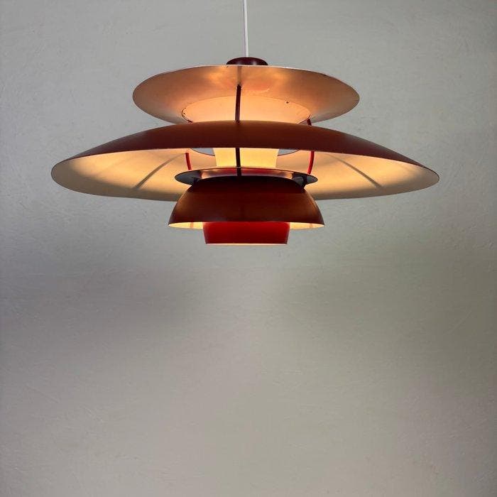 Louis Poulsen - Plafondlamp - PH5 - Metaal, Antiquités & Art, Antiquités | Éclairage