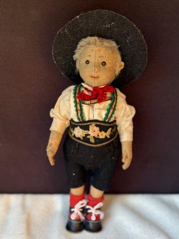 Steiff: vilten pop 1910-1920 - Teddybeer - 1910-1920 -