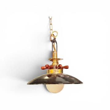 Plafondlamp - Timon - Metaal, Hout - Vintage ontwerp