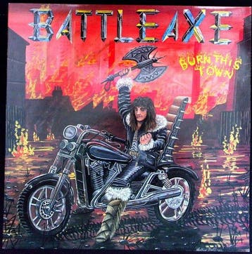 Battleaxe - 1. Burn This Town (1983) 2. Power From The, Nieuw in verpakking