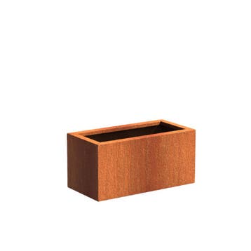 Cortenstaal plantenbak 80x40x40cm - Met bodem