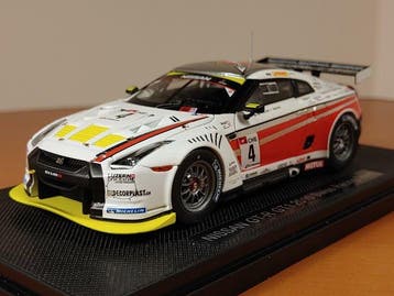 Ebbro 1:43 - Model raceauto - NISSAN GT-R GT1 #4 - 2010