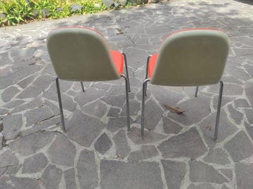 Chaise de bureau (2) - Plastique, Métal - Chaises design