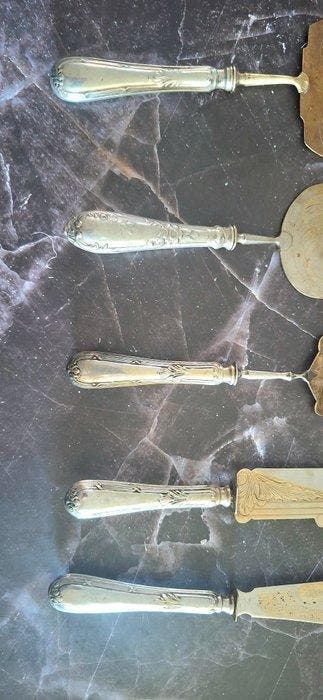 Serveergerei (5) - Verguld, Zilver, Messing, Verzilverd -
