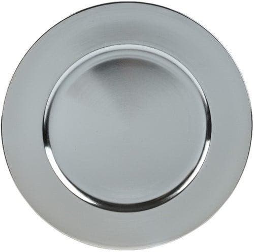 Onderbord Rond Zilver 33 cm, Huis en Inrichting, Woonaccessoires | Kunstplanten en Kunstbloemen, Nieuw