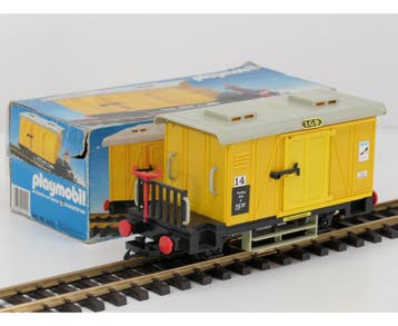 Playmobil 4102 goederenwagen geel (Goederen wagons, Wagons), Ophalen of Verzenden, Overige typen