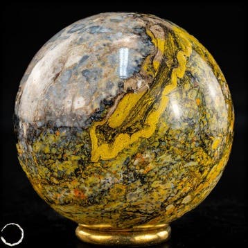 Natuurlijke Bumblebee Jasper bal uit Indonesië – Gloeiend