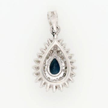 Hanger - 18 karaat Witgoud Diamant (Natuurlijk)
