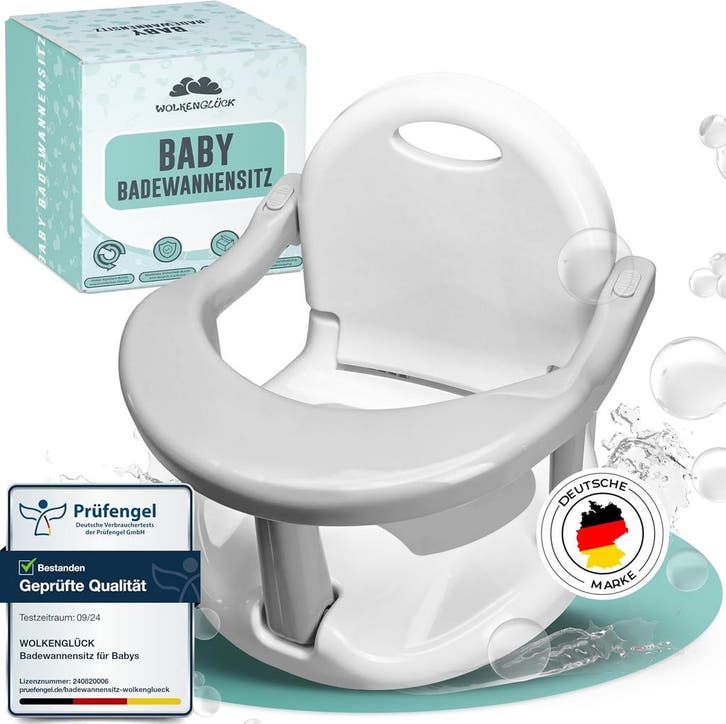 Wolkengluck Babyzitje | Tweede kansje | Veilig baden, OP..., Kinderen en Baby's, Badjes en Verzorging, Zo goed als nieuw, Overige merken