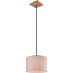 LED Hanglamp Trion Elmo - Rond Antiek Nikkel Aluminium met E, Verzenden, Nieuw