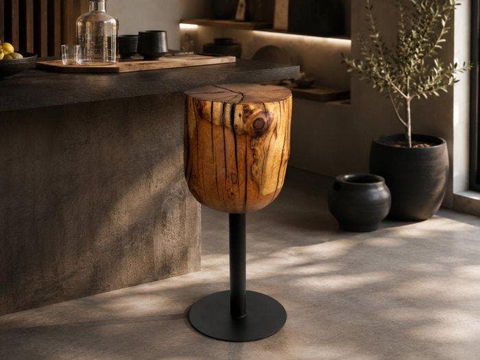 I TRUCIOLI DEL BARRI - Kruk - LARICE - Hoge kruk, Antiquités & Art, Art | Objets design