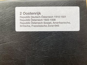 Oostenrijk 1918/1945 - Verzameling in een mooi Zelfgemaakt, Gestempeld
