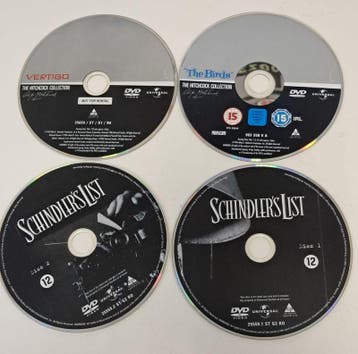 Bundel van Universal DVD's Hitchcock & Schindler's List, Cd's en Dvd's, Verzenden, Nieuw in verpakking, Drama