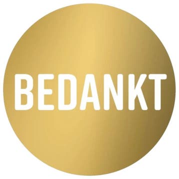 Fako Bijoux - Stickers Op Vel - 40mm - Bedankt -, Hobby en Vrije tijd, Stickers en Plaatjes, Verzenden, Nieuw