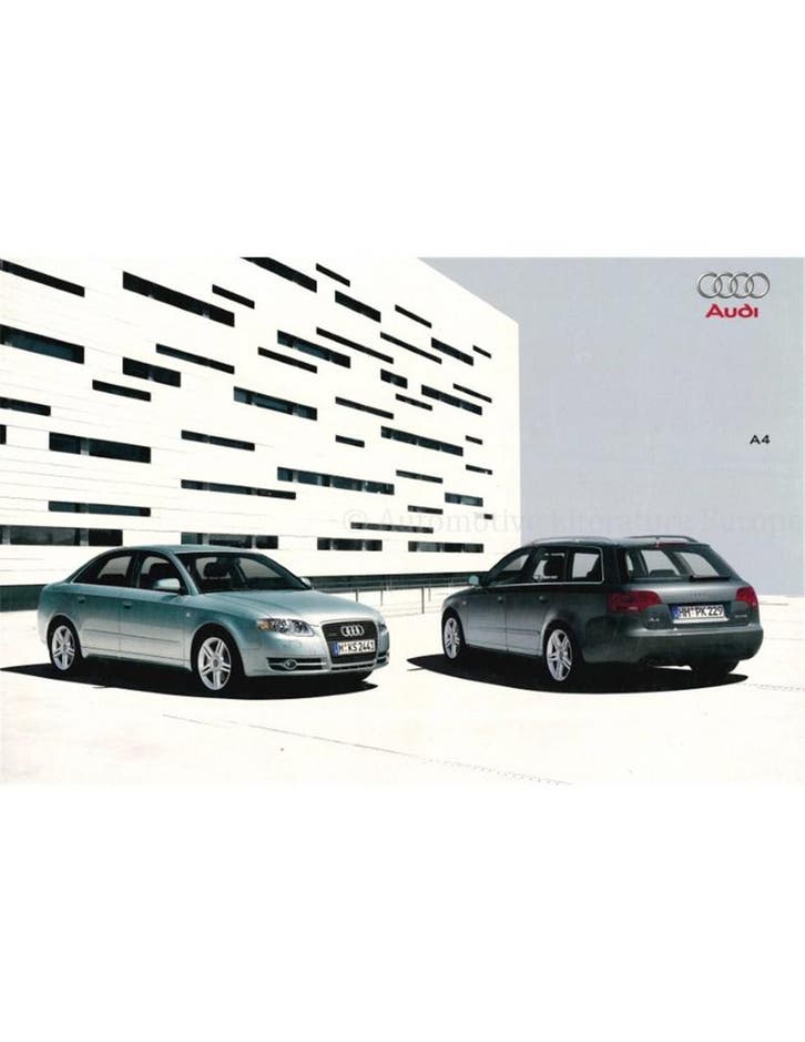 2005 AUDI A4 BROCHURE NEDERLANDS, Livres, Autos | Brochures & Magazines, Enlèvement ou Envoi