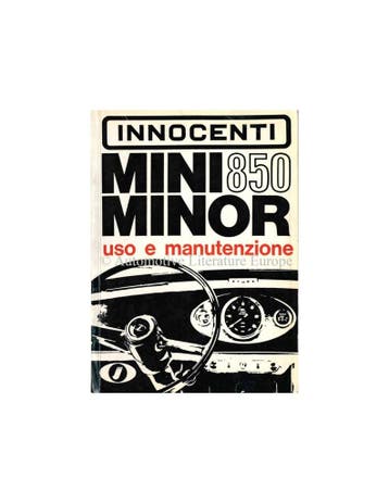 1967 INNOCENTI MINI MINOR 850 INSTRUCTIEBOEKJE ITALIAANS, Ophalen of Verzenden