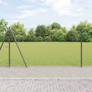 vidaXL zeshoekig gaashek met betonnen voetstuk 50 x 1,2 m, Verzenden