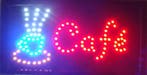 Cafe koffie lamp LED verlichting reclame bord lichtbak #L, Verzenden, Nieuw
