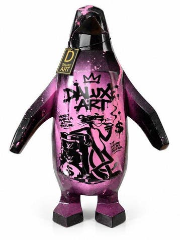 Daluxe Art - 1999 • Pink Panther Penguin – 60 cm, Antiquités & Art