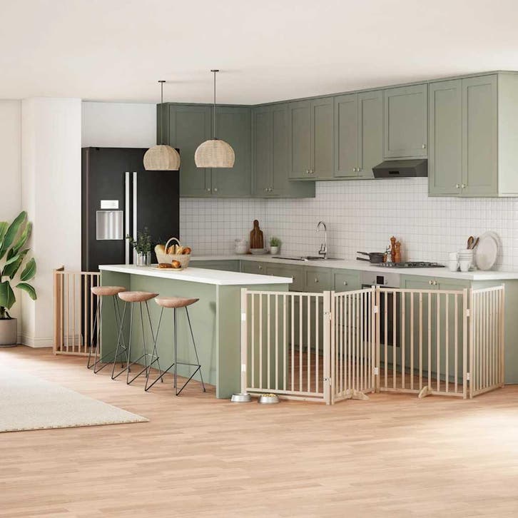 vidaXL Hondenhek inklapbaar met deur 12 panelen 960 cm, Dieren en Toebehoren, Hondenbenches, Nieuw, Verzenden