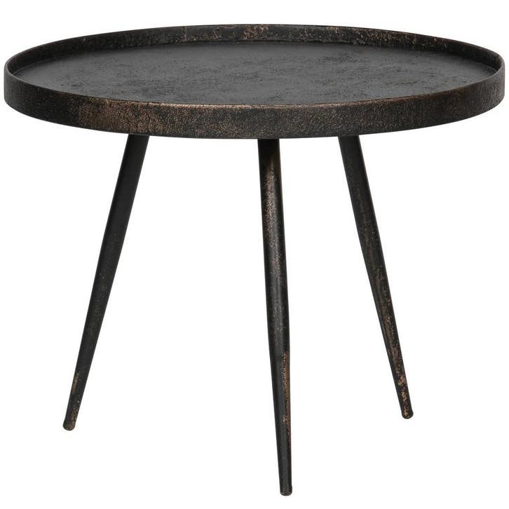 WOOOD Bounds bijzettafel L hout/metaal antique goud 44xø58, Huis en Inrichting, Woonaccessoires | Overige, Verzenden