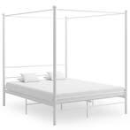 vidaXL Hemelbedframe metaal wit 160x200 cm, Verzenden