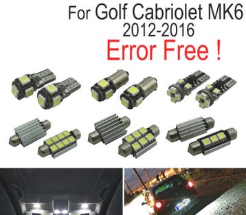 Kit 11 Ampoules Led Intérieur Pour Volkswagen Vw Golf Cabrio, Auto-onderdelen, Verzenden, Nieuw