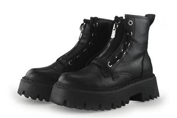 Buffalo Veterboots in maat 39 Zwart, Kleding | Dames, Verzenden, Zwart, Overige typen, Zo goed als nieuw