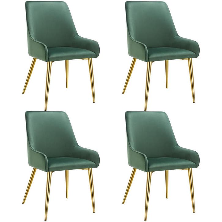 tectake Eetkamerstoel Avane, fluweeloptiek, draagkracht 120, Huis en Inrichting, Stoelen, Verzenden