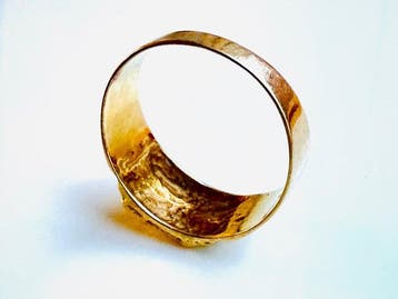 Zonder minimumprijs - Ring - 18 karaat Geel goud, Handtassen en Accessoires, Nieuw