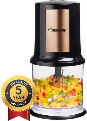 2dekans | Bestron Hakmolen - AKC200CO - 500ml inhoud - 2 RVS, Ophalen of Verzenden