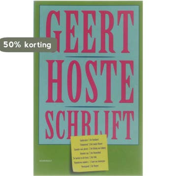 GEERT HOSTE SCHRIJFT 9789002207334 G. Hoste, Boeken, Verzenden, Gelezen, G. Hoste