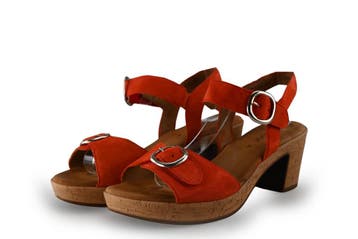 Gabor Sandalen in maat 40½ Rood, Verzenden, Gabor, Sandalen of Muiltjes, Zo goed als nieuw