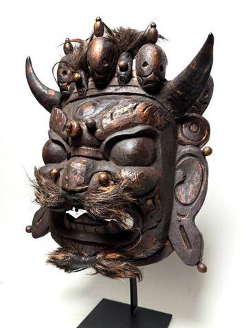 Masque de danse chaman Tharu - Népal (Sans prix de réserve), Antiquités & Art