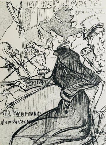 Henri De Toulouse-Lautrec (1864-1901) - Le Divan Japonais