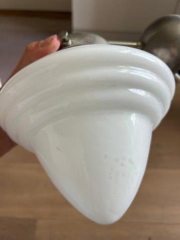 GISO - Wandlamp - Opaline glas - Giso Art Deco wandlamp, Antiek en Kunst, Antiek | Verlichting
