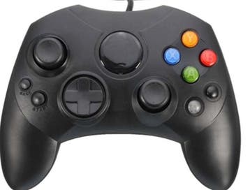 Xbox Classic S Controller Zwart (Third Party), Games en Spelcomputers, Ophalen of Verzenden, Zo goed als nieuw