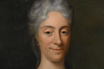 École française (XVII) - Retrato Marie Anne de Bourbon