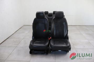 Zwarte leren stoelen set Chevrolet Captiva 7-persoons, Verzenden, Gebruikt